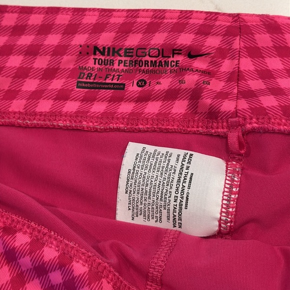 Nike Fuchsia Checkered Golf Skort XL - Picture 4 of 8